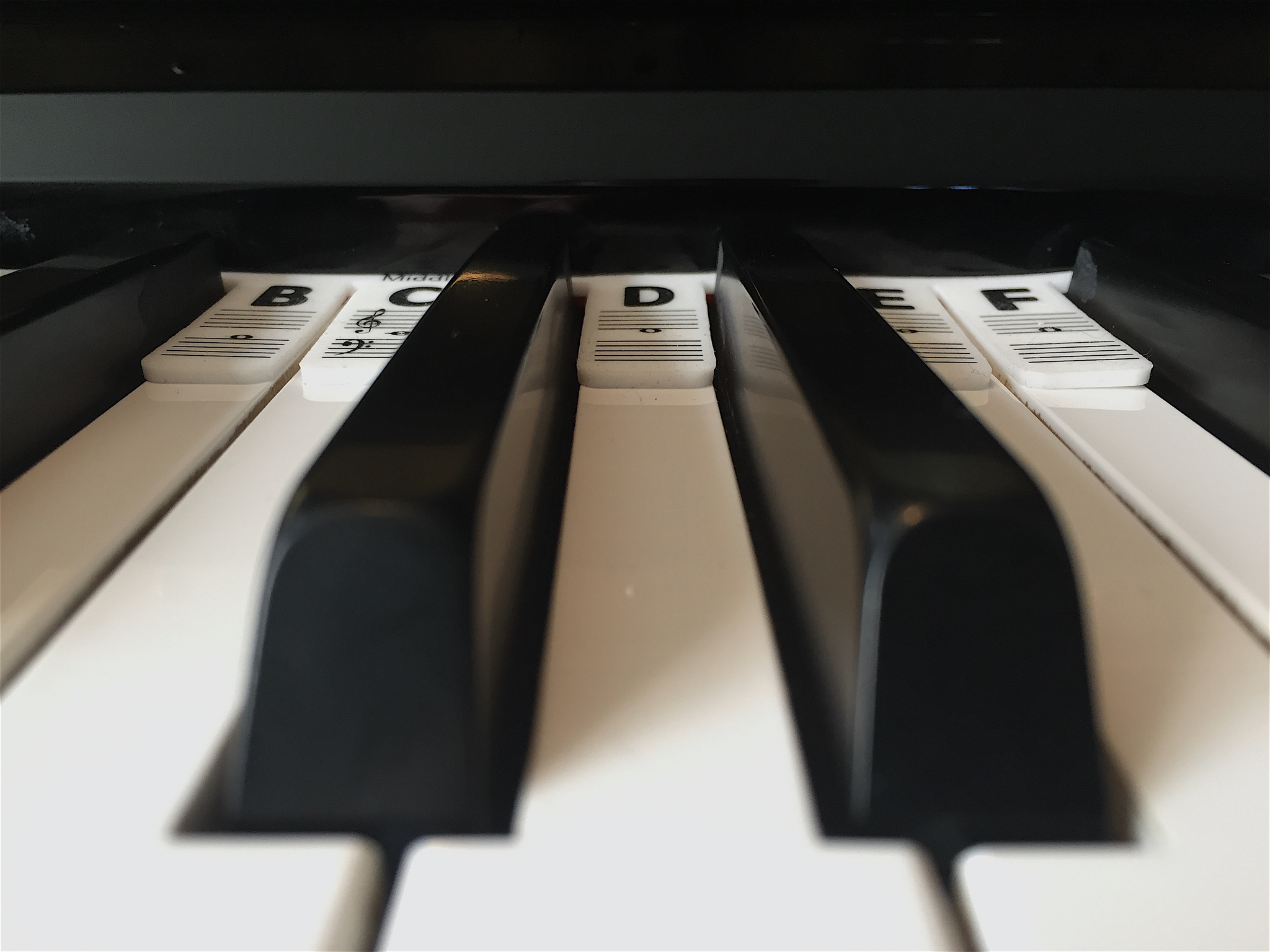 Silicone Piano Sticker Stickless Note Bar 61 Touches Piano